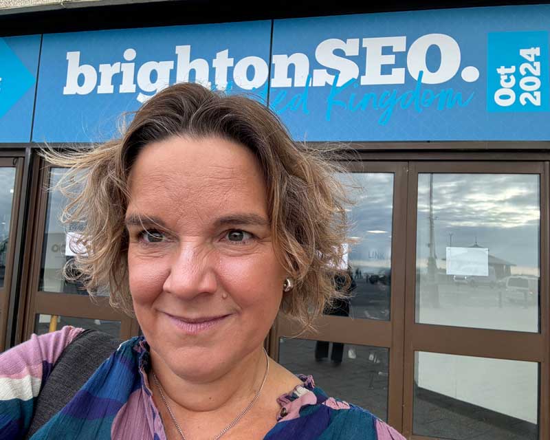 Sam Kirby at Brighton SEO Oct 2024